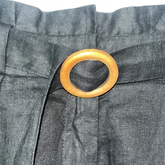 Yerse black linen shorts - Picture 3 of 12